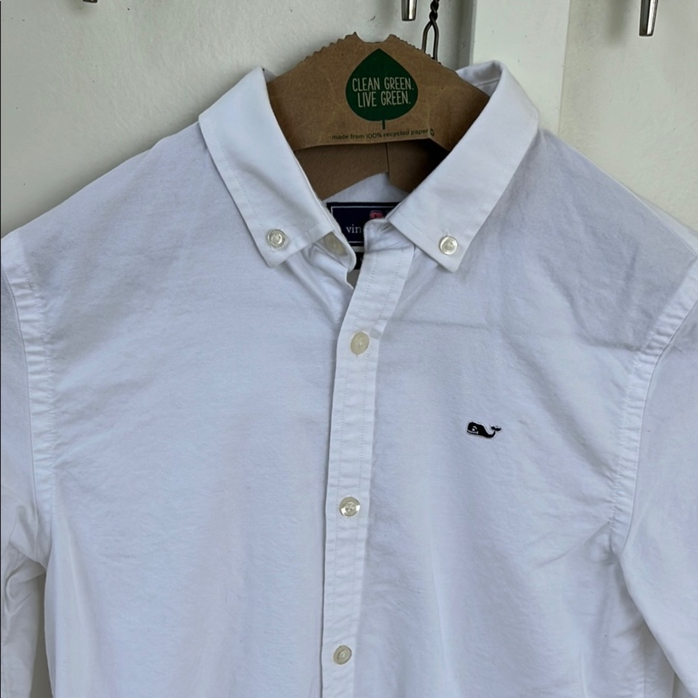 Vineyard Vines Youth Classic White Button Down Shirt